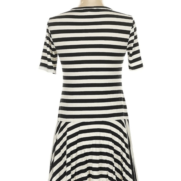 Trina Turk Viscose Blend Black and White Striped Dress small - Picture 2 of 5